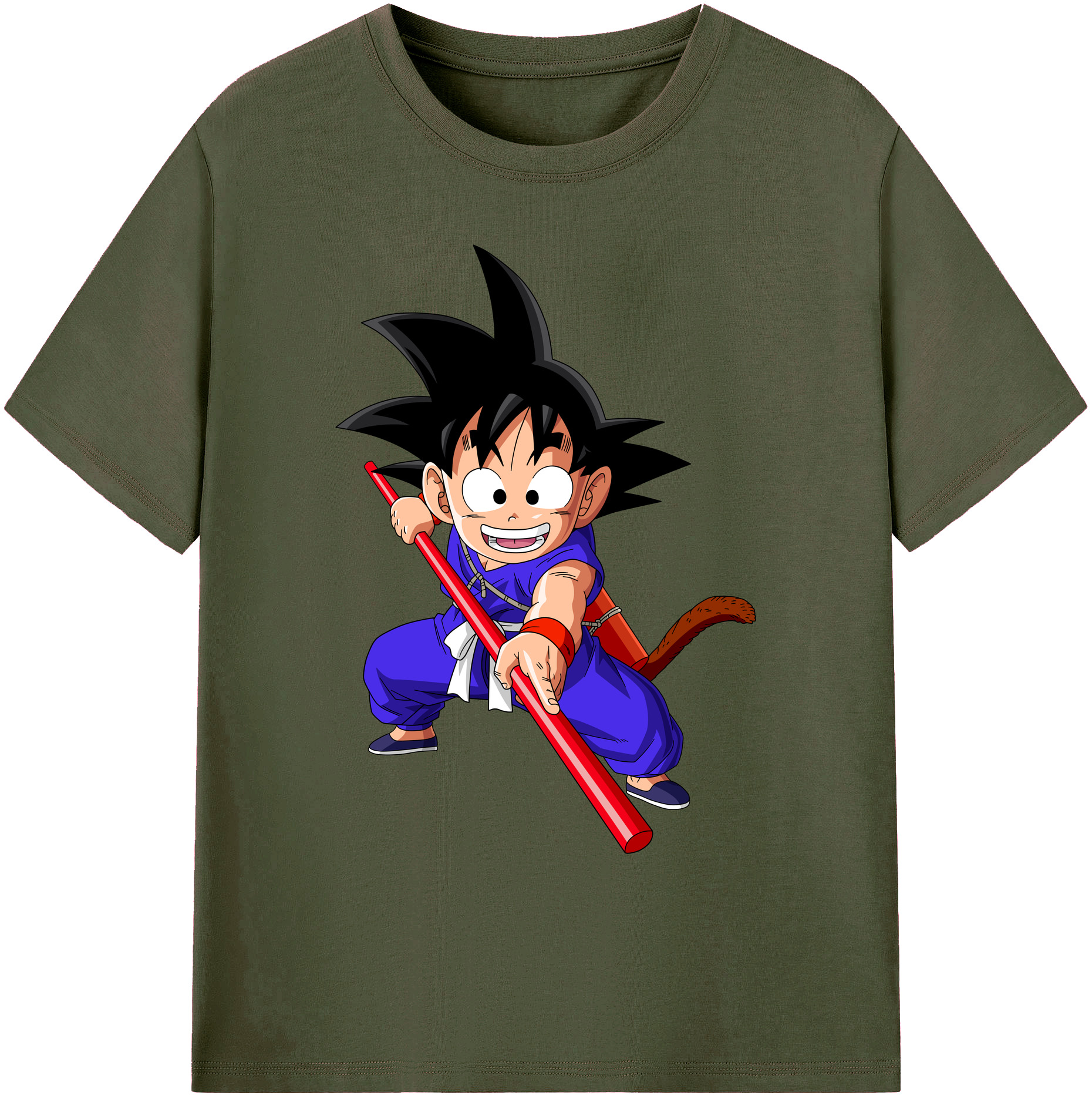 （画像用） ドラゴンボール 孫悟空（そん ごくう）Son Goku カカロット DRAGON BALL Kakarotto 綿100％ メンズ半袖Tシャツ｜肌触りやわらか＆通気性
